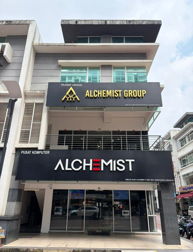 The Alchemist Group office in Petaling Jaya, signage on both floors