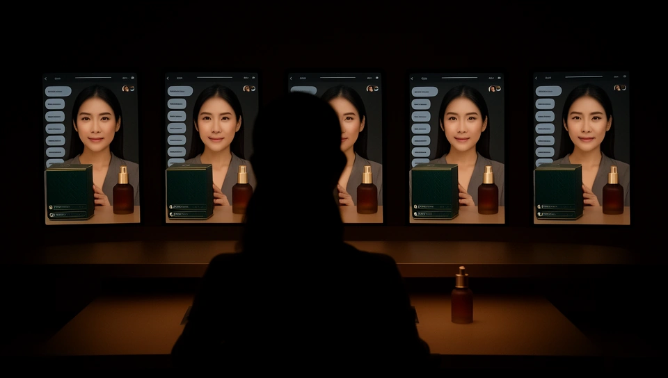 One live feed mirrored across every platform screen from a single desk